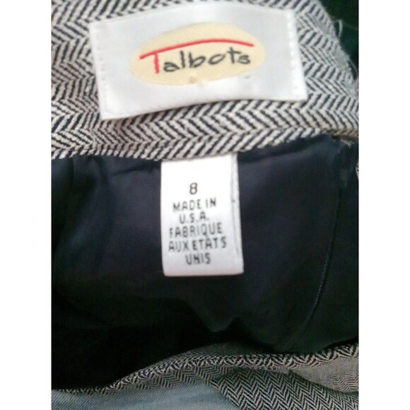 Talbots  Maxi Skirt Womens Size 8 Dry Clean Only Rayon Silk Blend black gray - Picture 8 of 8